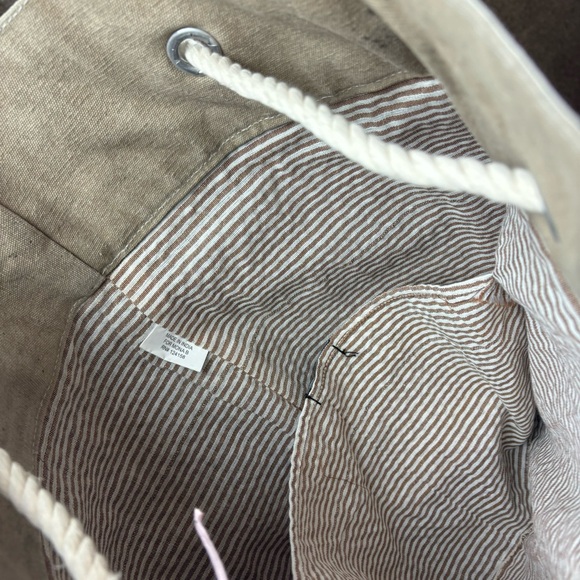 Mona B /RECYCLA Up-cycled heavy canvas rucksack/duffle bag-NWT - Picture 14 of 15